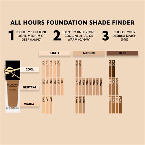 yves saint laurent foundation shades.